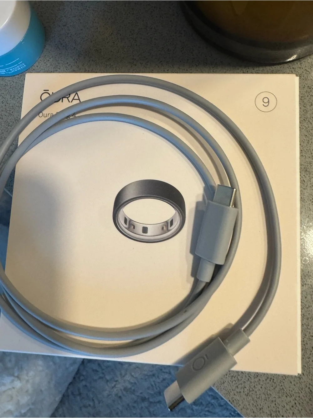 Oura Gen 4 Ring color Stealth size 9